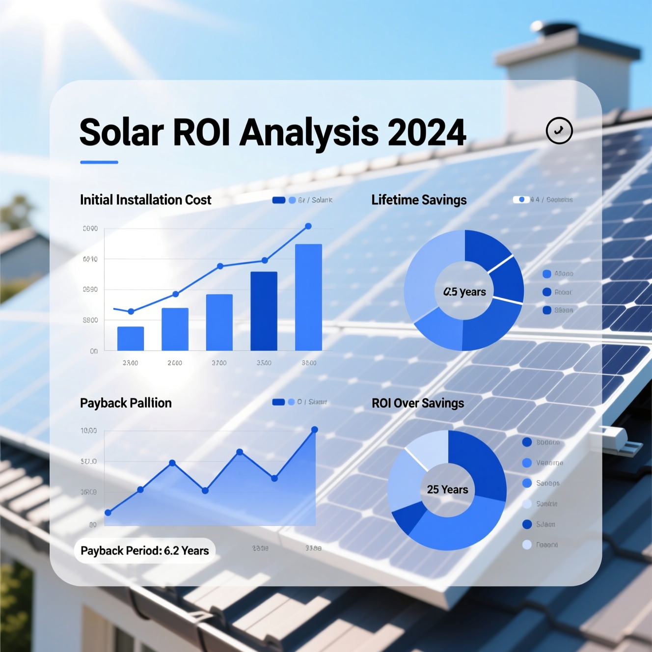 Économies et rentabilité des panneaux solaires avec graphiques financiers